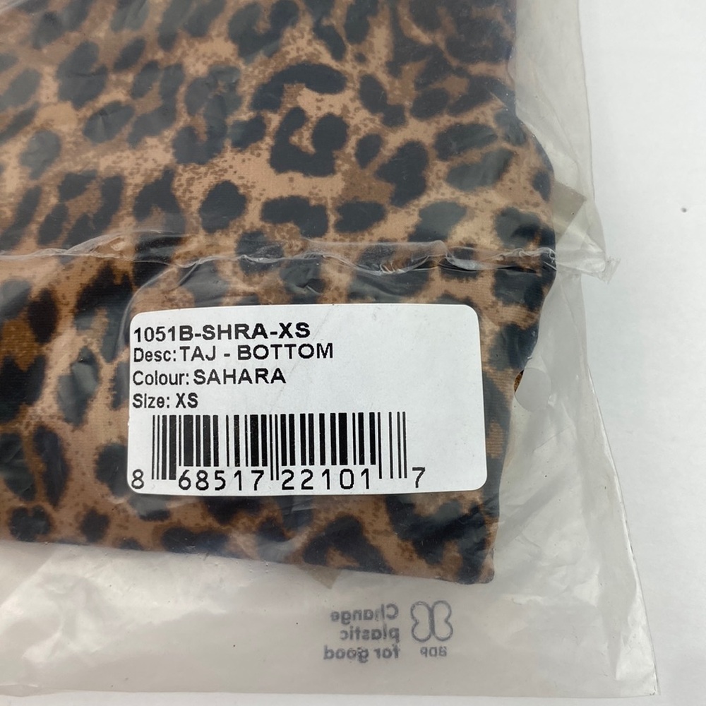 NWT Stone Fox Swim | Sahara Animal Print Taj Bikini Bottoms XS - Picture 3 of 8